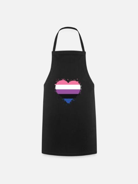 Pride LGBTQ. Aussage - Kochschürze - Schwarz