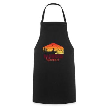 Wander Women in Nature - Cooking Apron - black - Front - AI Model Male 185 dark (185cm)