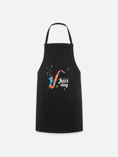 Jazz Musik Improvisation Festival - Kochschürze - Schwarz