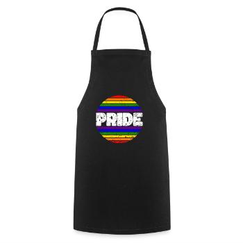 Pride LGBT Love Wins, We're Queer and Proud - Cooking Apron - black - Front - AI Model Male 185 dark (185cm)