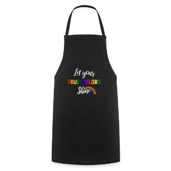 Pride LGBT love wins, we are queer and proud - Cooking Apron - black - Front - AI Model Male 185 dark (185cm)