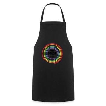 Pride LGBT Liebe gewinnt, wir sind queer und stolz - Kochschürze - Schwarz - Vorne - AI Model Male 185 dark (185cm)