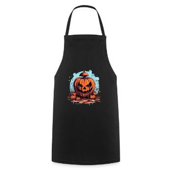 Spooky mood of Halloween - Cooking Apron - black - Front - AI Model Male 185 dark (185cm)