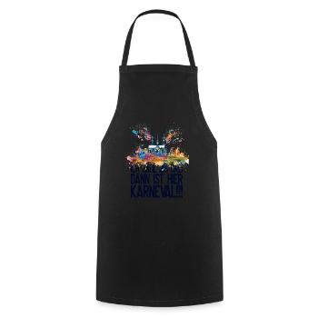 Cologne Kölle Carnival Gebützt Kölle Alaaf Jeck Party - Cooking Apron - black - Front - AI Model Male 185 dark (185cm)