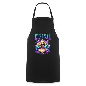 Fierté et glamour LGBTQ+ éternels - Tablier de cuisine - noir - Devant - AI Model Male 185 dark (185cm)
