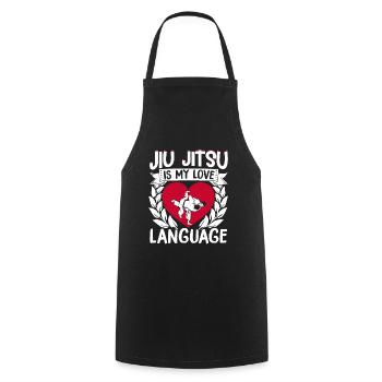 Brazilian Jiu Jitsu MMA Bjj Hugger - Kochschürze - Schwarz - Vorne - AI Model Male 185 dark (185cm)