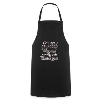 Best Dad, Father's Day and Birthday - Cooking Apron - black - Front - AI Model Male 185 dark (185cm)