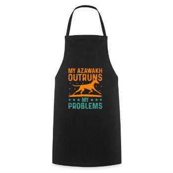 Azawakh Dog Owner Arabian Greyhound Tuareg Sloughi - Cooking Apron - black - Front - AI Model Male 185 dark (185cm)