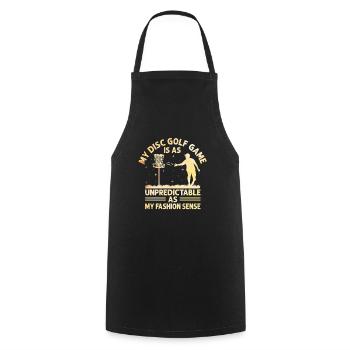 Disc Golf Player Disc Golfer Frisbee Player Par Pu - Cooking Apron - black - Front - AI Model Male 185 dark (185cm)