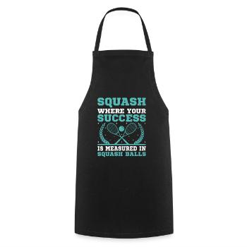 Joueur de squash Joueur de squash Joueur de tennis Raquetball Spor - Tablier de cuisine - noir - Devant - AI Model Male 185 dark (185cm)
