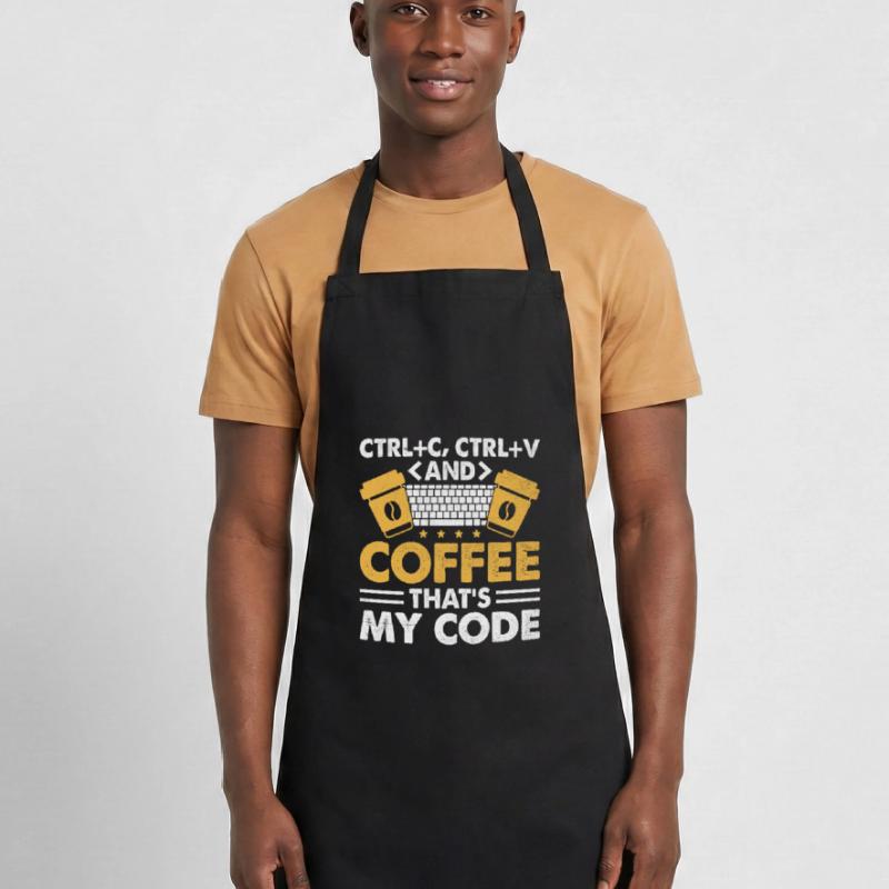Café Codage Programmeur Codeur Développeur Nerd Coff Tablier de cuisine