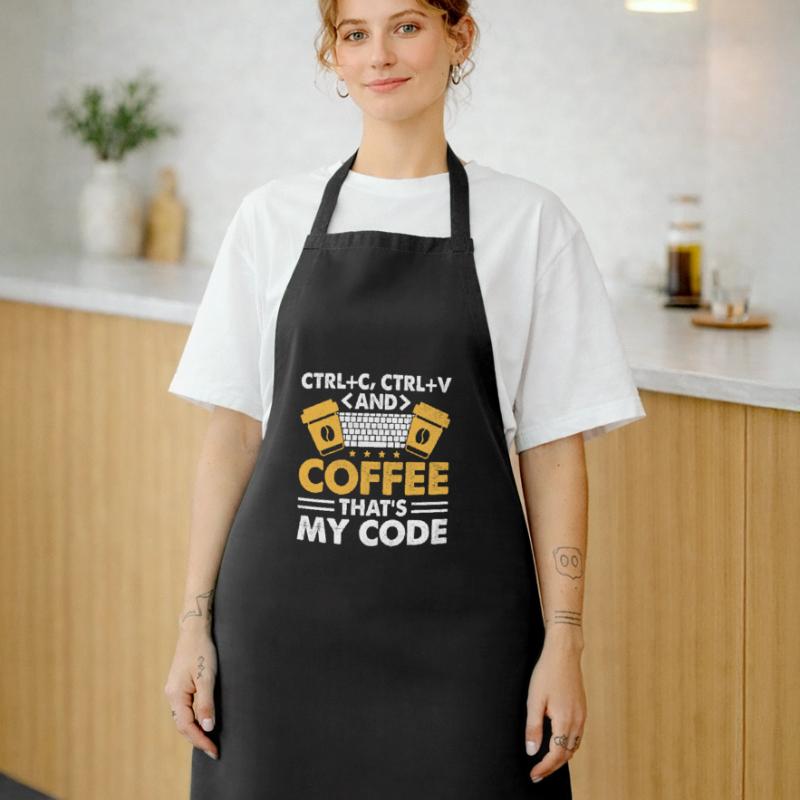 Café Codage Programmeur Codeur Développeur Nerd Coff Tablier de cuisine