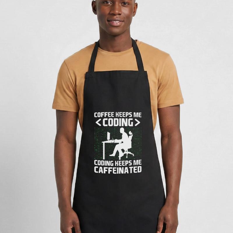Café Codage Programmeur Codeur Développeur Nerd Coff Tablier de cuisine