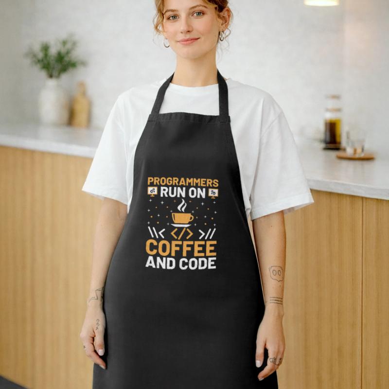 Coffee Coding Programmer Coder Developer Nerd Coff Cooking Apron