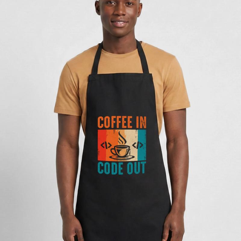 Coffee Coding Programmer Coder Developer Nerd Coff Cooking Apron