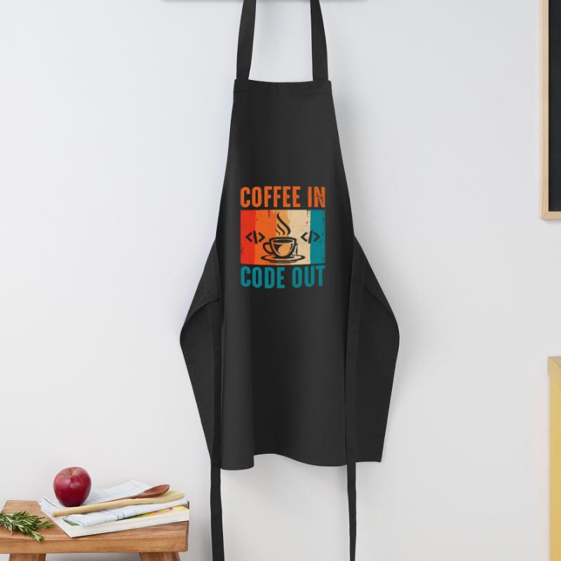 Café Codage Programmeur Codeur Développeur Nerd Coff Tablier de cuisine