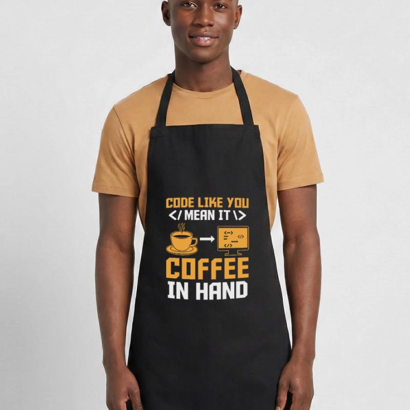 Coffee Coding Programmer Coder Developer Nerd Coff Cooking Apron