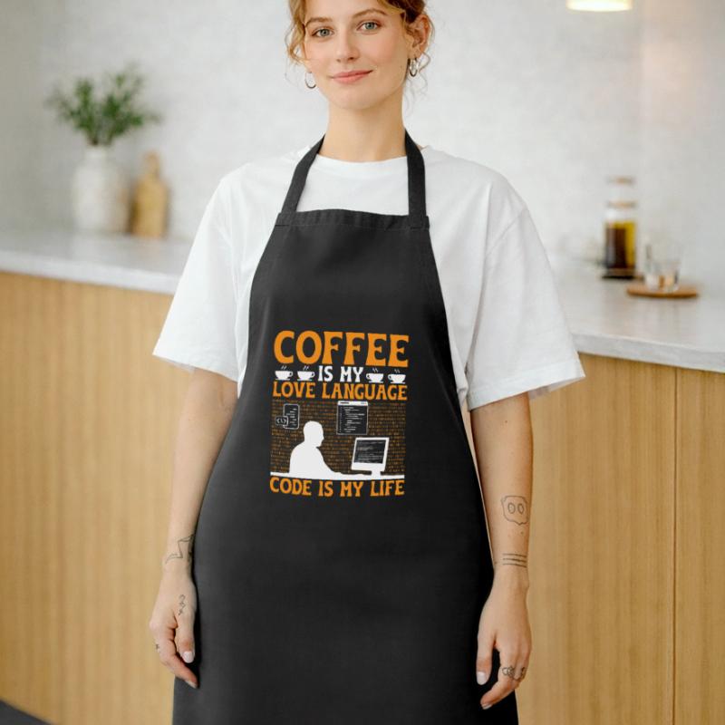 Café Codage Programmeur Codeur Développeur Nerd Coff Tablier de cuisine