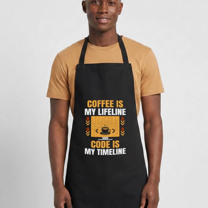 Café Codage Programmeur Codeur Développeur Nerd Coff Tablier de cuisine
