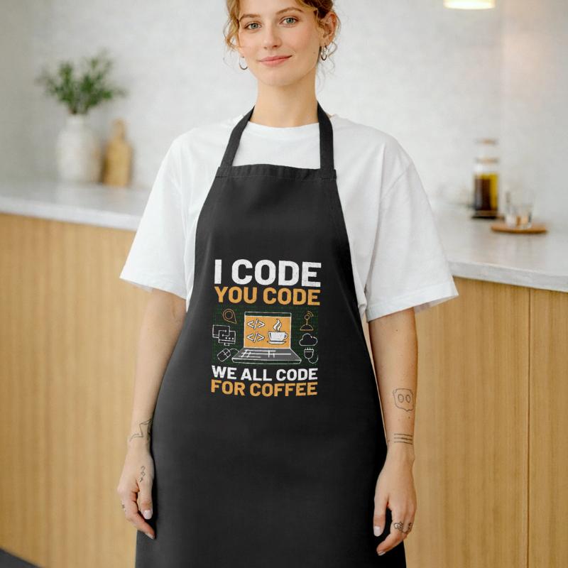 Café Codage Programmeur Codeur Développeur Nerd Coff Tablier de cuisine