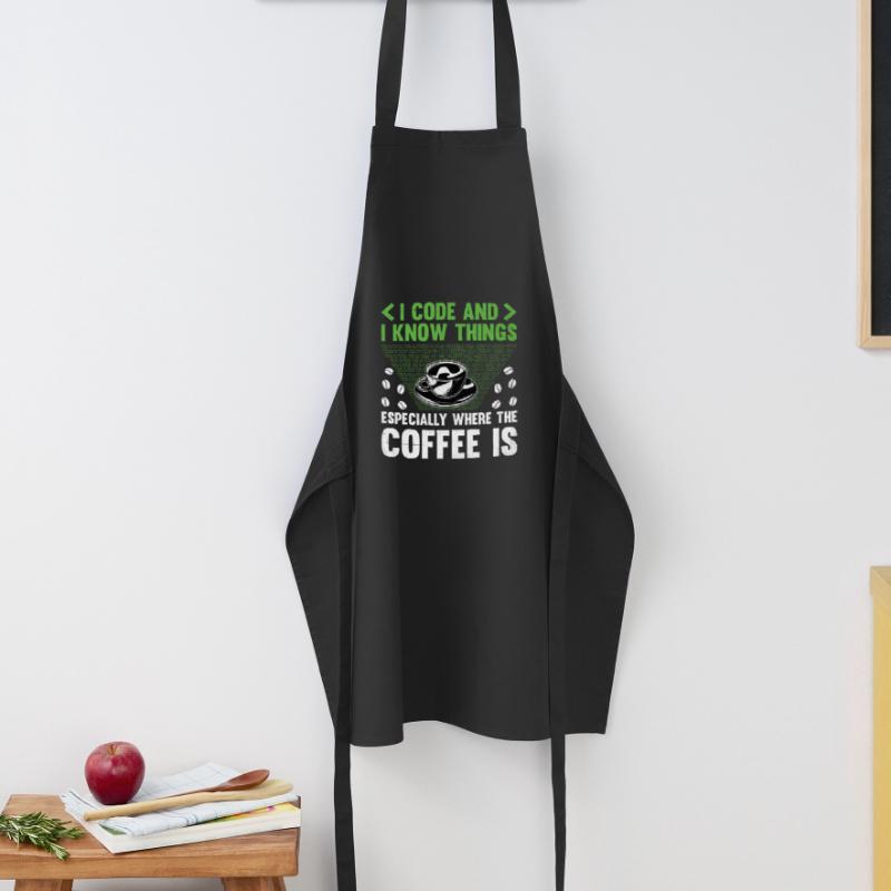 Café Codage Programmeur Codeur Développeur Nerd Coff Tablier de cuisine