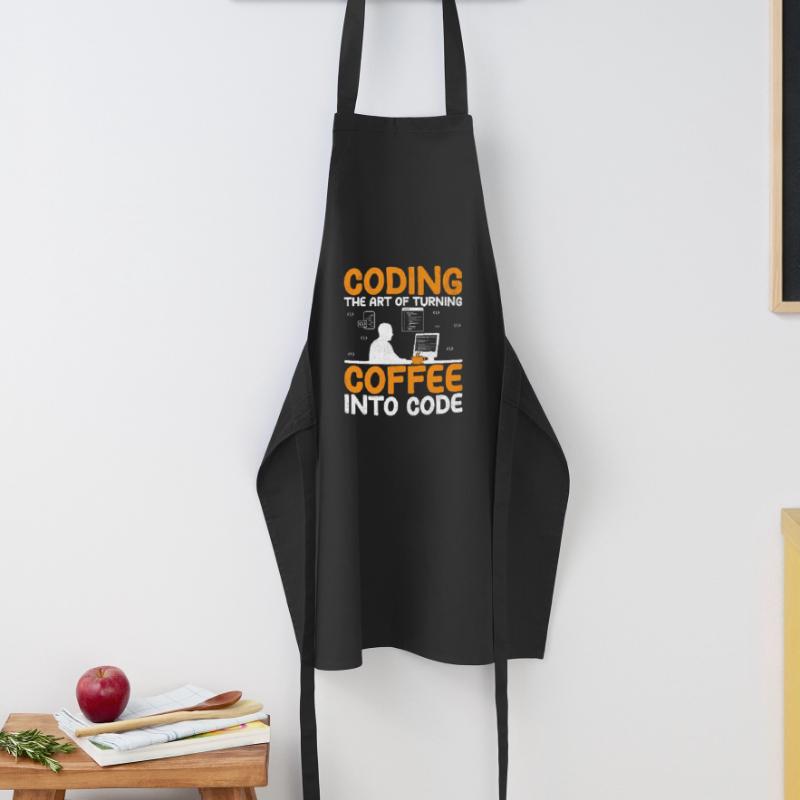 Café Codage Programmeur Codeur Développeur Nerd Coff Tablier de cuisine