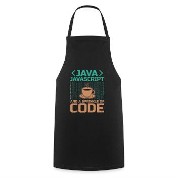 Café Codage Programmeur Codeur Développeur Nerd Coff - Tablier de cuisine - noir - Devant - AI Model Male 185 dark (185cm)