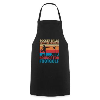 Footgolf Player Foot Golf Playing Footgolfers Foot - Cooking Apron - black - Front - AI Model Male 185 dark (185cm)