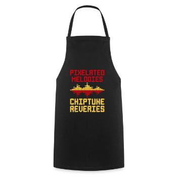 Chiptune Music Lover Groove to the Bleeps and Bloo - Cooking Apron - black - Front - AI Model Male 185 dark (185cm)