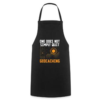 Geocaching Geocache Funny Geocacher Geocacher Sayi - Cooking Apron - black - Front - AI Model Male 185 dark (185cm)
