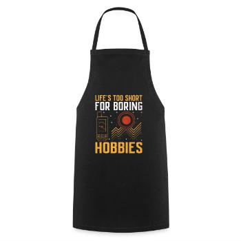 Géocaching Géocache Géocacher Funny Geocacher Sayi - Tablier de cuisine - noir - Devant - AI Model Male 185 dark (185cm)