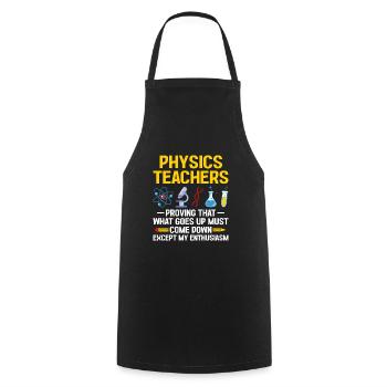 Science Teacher School Teacher Biology Chemistry P - Cooking Apron - black - Front - AI Model Male 185 dark (185cm)