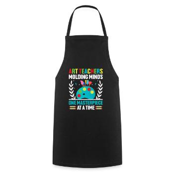 Art Teacher School Teacher Funny Art Teachers Scho - Cooking Apron - black - Front - AI Model Male 185 dark (185cm)