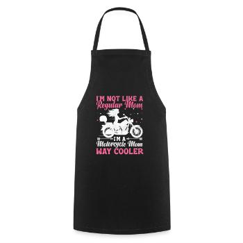 Je ne suis pas comme une maman ordinaire, je suis une maman à moto - Tablier de cuisine - noir - Devant - AI Model Male 185 dark (185cm)