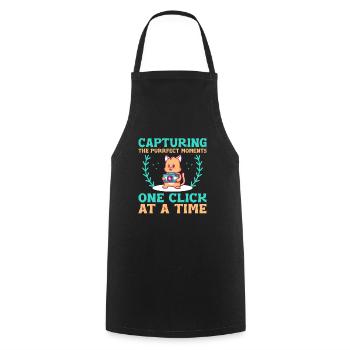 Cat Photographers Cat Lovers Photograpy Cats Photo - Cooking Apron - black - Front - AI Model Male 185 dark (185cm)