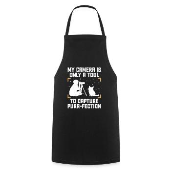 Chat Photographes Chat Amoureux Des Chats Photo - Tablier de cuisine - noir - Devant - AI Model Male 185 dark (185cm)