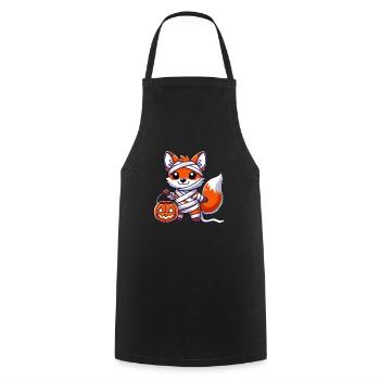 Fox Halloween Mummy Kids Women Men Fox - Cooking Apron - black - Front - AI Model Male 185 dark (185cm)
