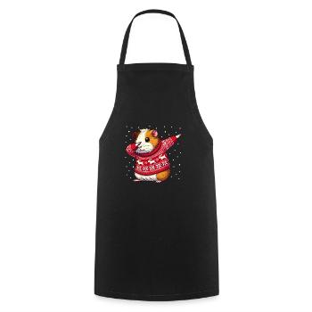 Weihnachten Meerschweinchen Hässliche Weihnachten - Kochschürze - Schwarz - Vorne - AI Model Male 185 dark (185cm)