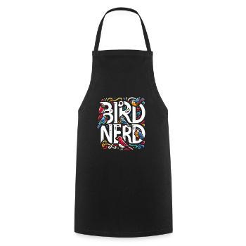 Bird Nerd Birdwatching Birder Birds Birdwatcher - Tablier de cuisine - noir - Devant - AI Model Male 185 dark (185cm)