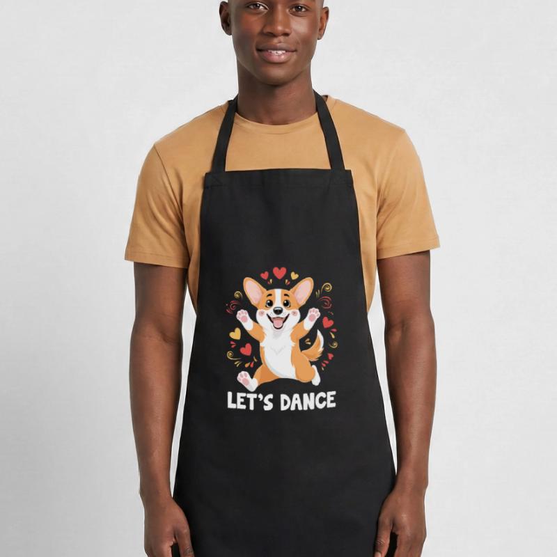 A Corgi Dancing Let's Dance For Dancing Dancer Cooking Apron
