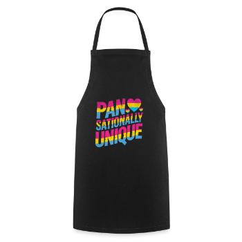 Pan sional einzigartige LGBTQIA Pride Pansexualität - Kochschürze - Schwarz - Vorne - AI Model Male 185 dark (185cm)