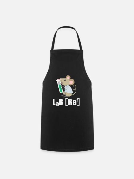 Cadeau de professeur de science drôle de rat de laboratoire - Tablier de cuisine - noir