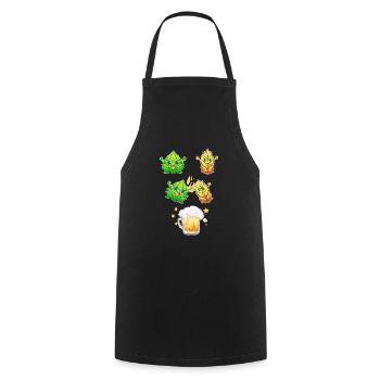meadows outfit beer fusion hops malt - Cooking Apron - black - Front - AI Model Male 185 dark (185cm)