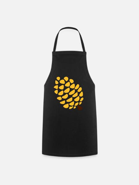 Pine cone pineal gland yoga - Cooking Apron - black