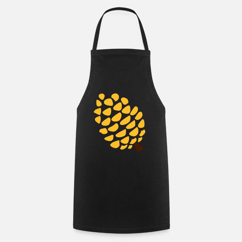 Pine cone pineal gland yoga - Cooking Apron - black