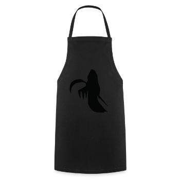 Vaudou Halloween - Tablier de cuisine - noir - Devant - AI Model Male 185 dark (185cm)