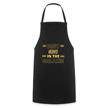 Le meilleur archiviste de tous les temps dans la galaxie - Tablier de cuisine - noir - Devant - AI Model Male 185 dark (185cm)