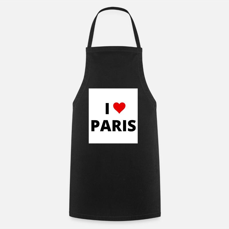 I LOVE PARIS - Tablier de cuisine - noir
