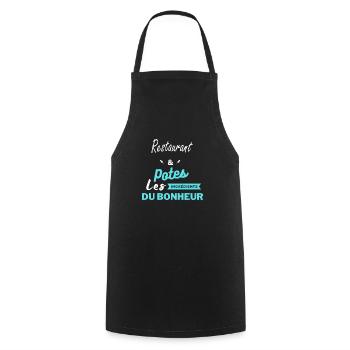 potes les ingrédients du bonheur Restaurant - Tablier de cuisine - noir - Devant - AI Model Male 185 dark (185cm)