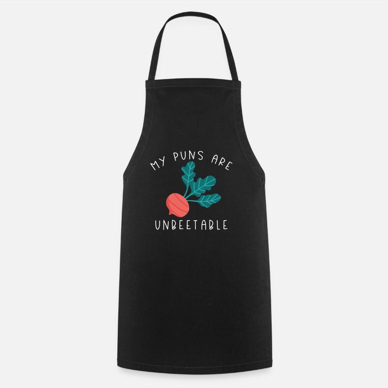 My Puns Are Unbeetable - Cooking Apron - black